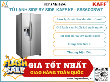 Tủ lạnh Side By Side Kaff KF - SBS600BWT - Thương hiệu Đức
